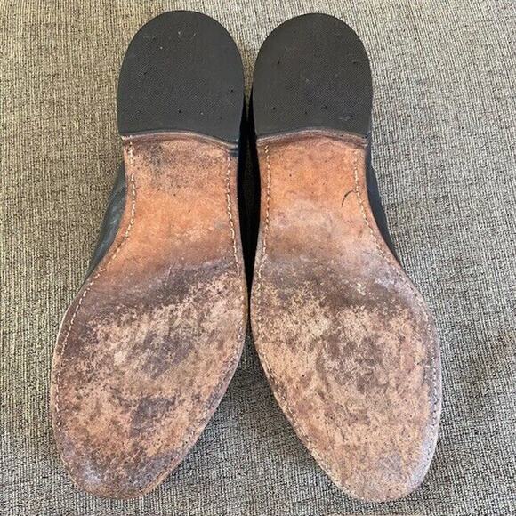 Brooks Brothers Mens 11.5 Black Leather Cap Toe Oxford Leather Dress Shoes - Picture 7 of 11